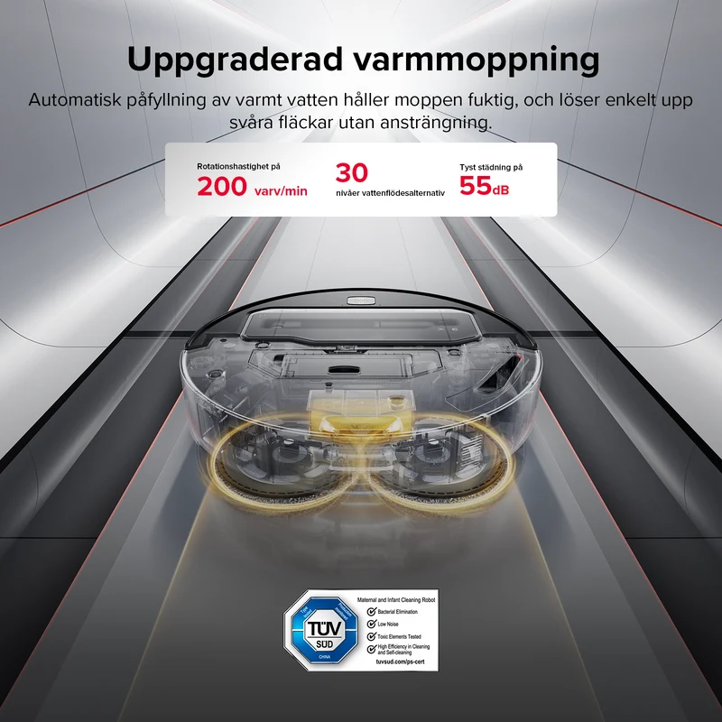 Roborock Saros Z70 robotdammsugare med OmniGrip™ mekanisk arm