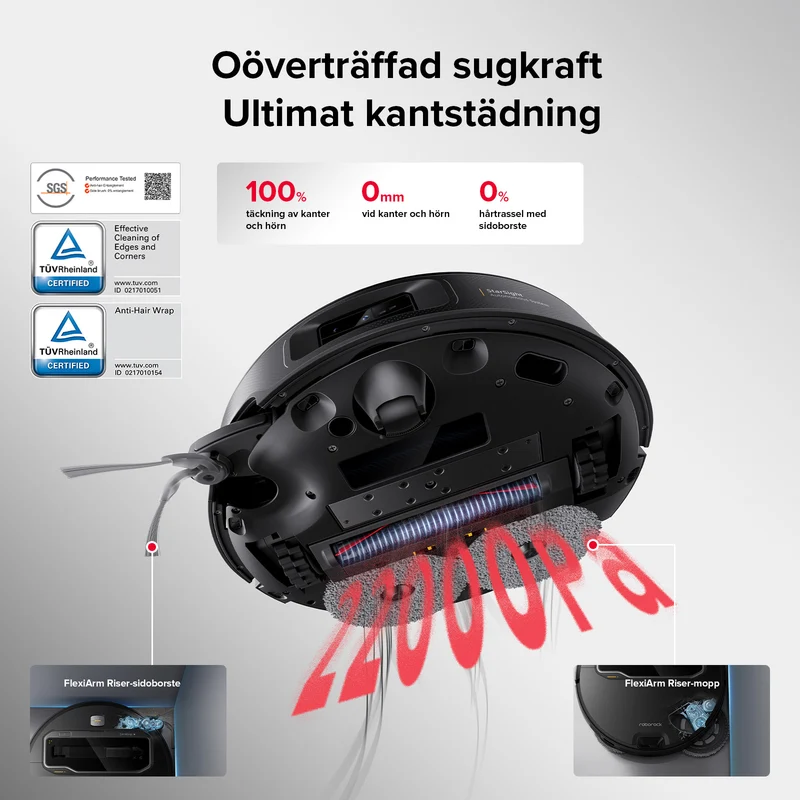 Roborock Saros Z70 robotdammsugare med OmniGrip™ mekanisk arm
