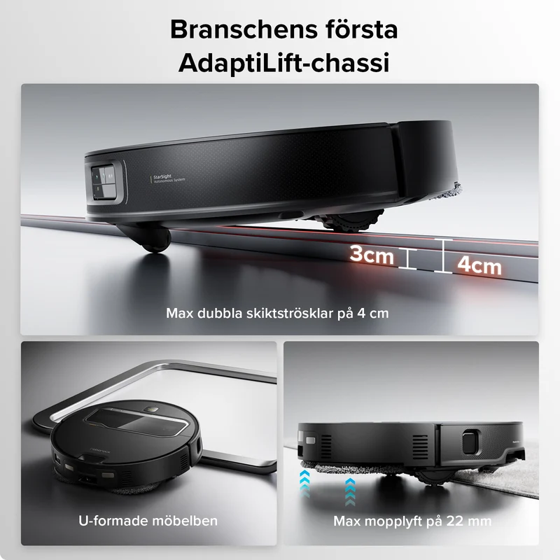 Roborock Saros Z70 robotdammsugare med OmniGrip™ mekanisk arm