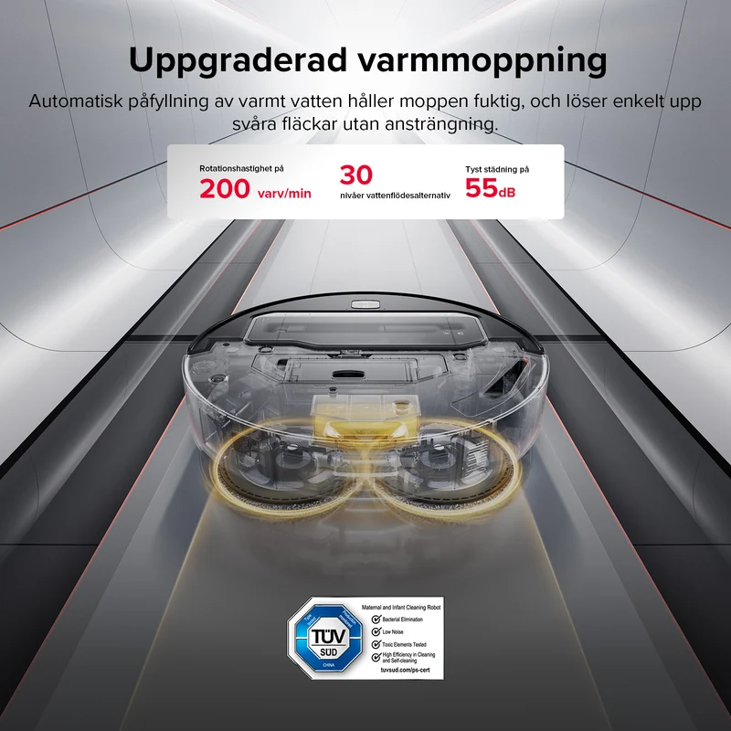 Roborock Saros Z70 robotdammsugare med OmniGrip™ mekanisk arm
