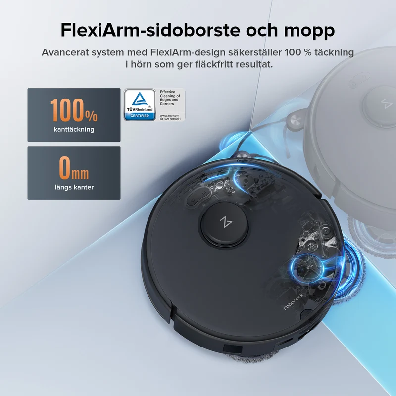 Roborock Qrevo Edge S5A(Qrevo Edge 5V1) robotdammsugare (förbättrad av Qrevo Pro) med multifunktionell dockningsstation 3.0