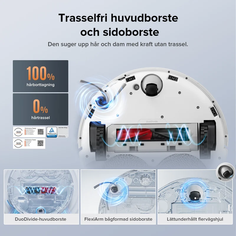 Roborock Qrevo Edge S5A(Qrevo Edge 5V1) robotdammsugare (förbättrad av Qrevo Pro) med multifunktionell dockningsstation 3.0