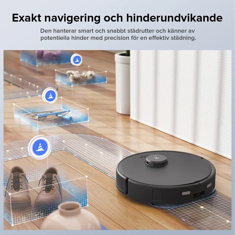 Roborock Qrevo Edge S5A(Qrevo Edge 5V1) robotdammsugare (förbättrad av Qrevo Pro) med multifunktionell dockningsstation 3.0