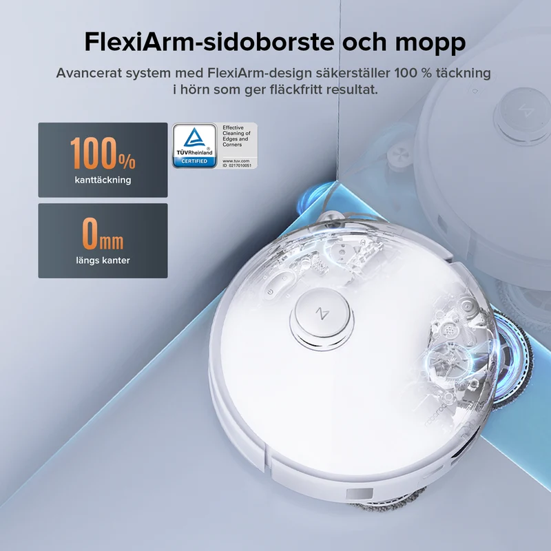Roborock Qrevo Edge S5A(Qrevo Edge 5V1) robotdammsugare (förbättrad av Qrevo Pro) med multifunktionell dockningsstation 3.0