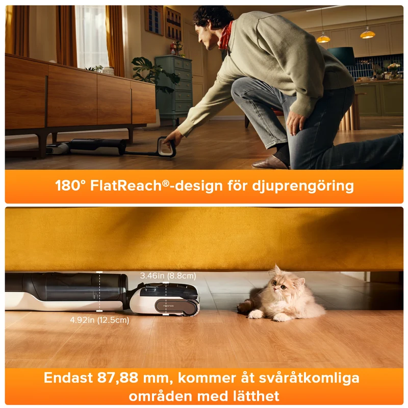 Roborock F25 LT våt- och torrdammsugare – Uppgraderad version av Flexi Lite