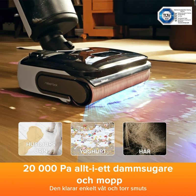 Roborock F25 LT våt- och torrdammsugare – Uppgraderad version av Flexi Lite