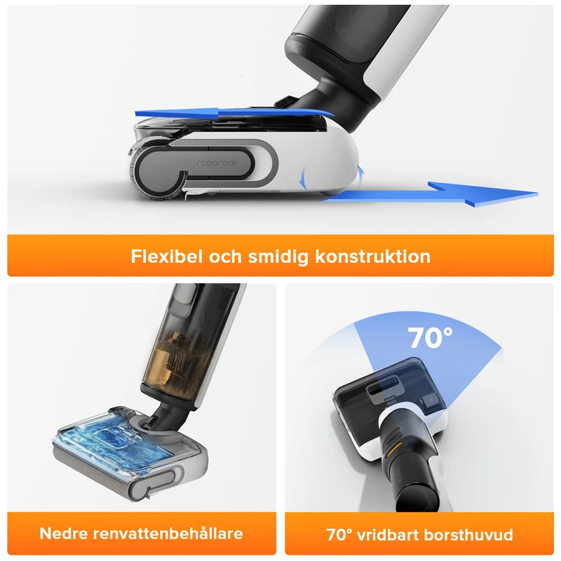 Roborock F25 LT våt- och torrdammsugare – Uppgraderad version av Flexi Lite