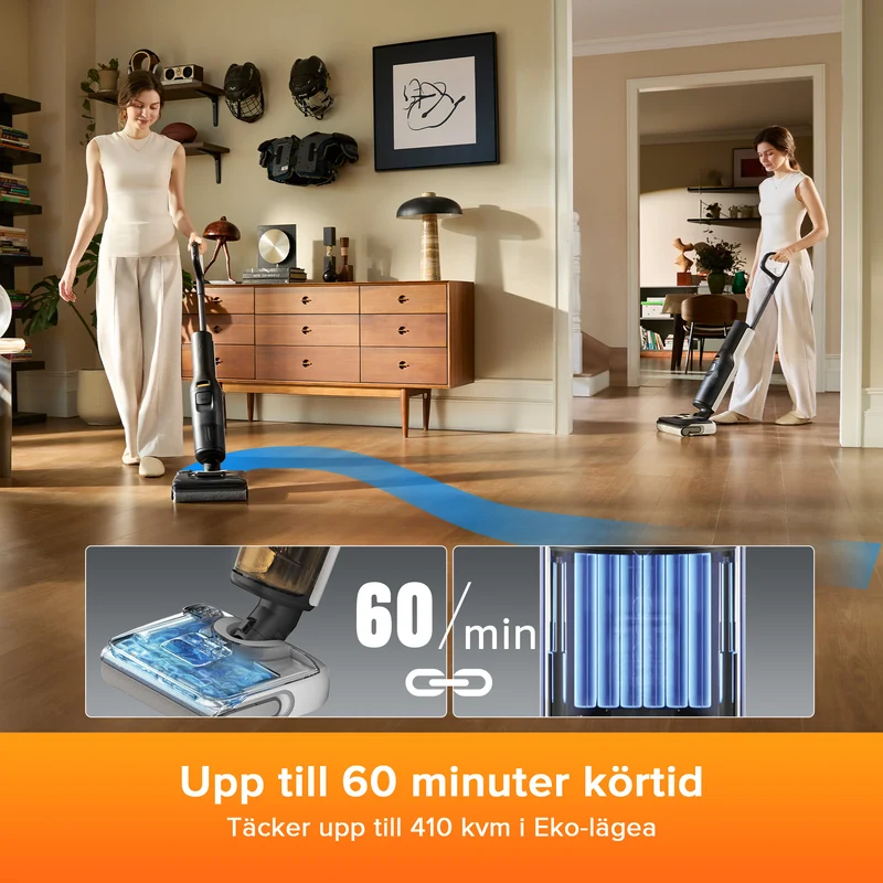 Roborock F25 LT våt- och torrdammsugare – Uppgraderad version av Flexi Lite