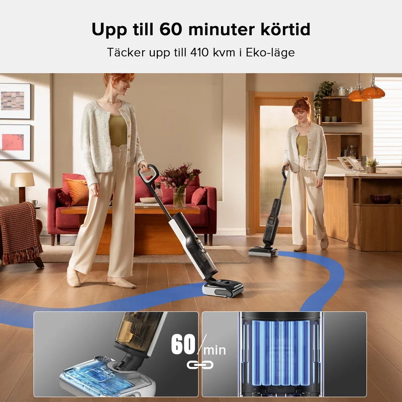Roborock F25 LT våt- och torrdammsugare – Uppgraderad version av Flexi Lite