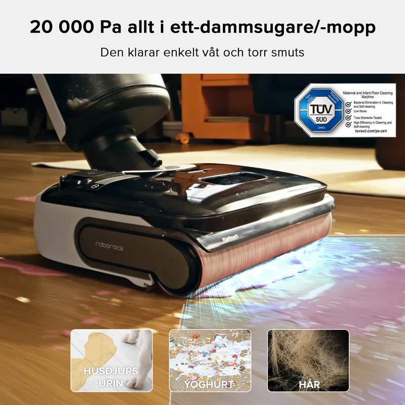 Roborock F25 LT våt- och torrdammsugare – Uppgraderad version av Flexi Lite