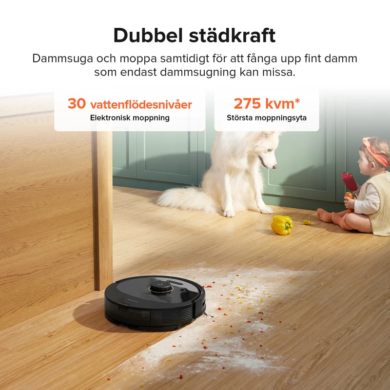 Roborock Q8 Max robotdammsugare och mopp