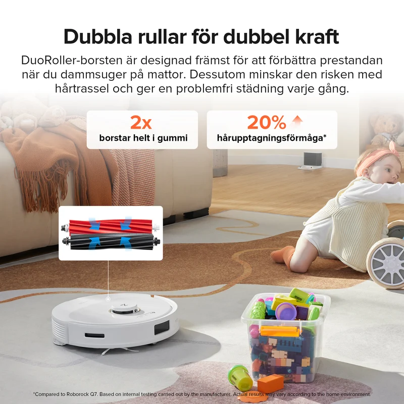 Roborock Q8 Max robotdammsugare och mopp