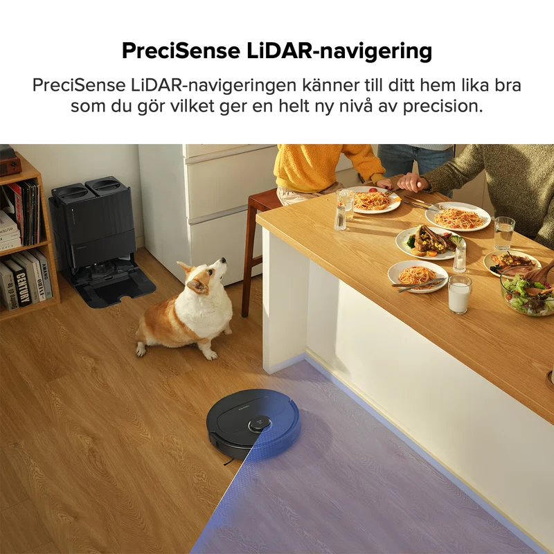 Roborock Qrevo Pro Robotdammsugare med multifunktionell dockningsstation 2.0