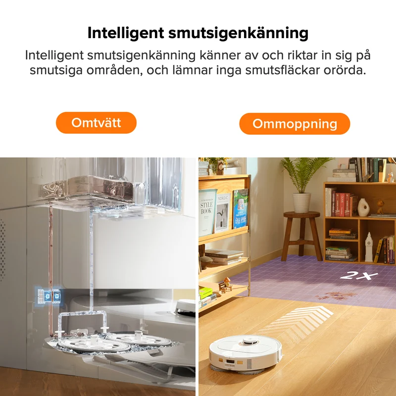 Roborock Qrevo Pro Robotdammsugare med multifunktionell dockningsstation 2.0