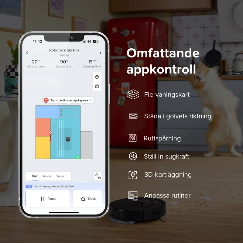 Roborock Q5 Pro robotdammsugare och mopp