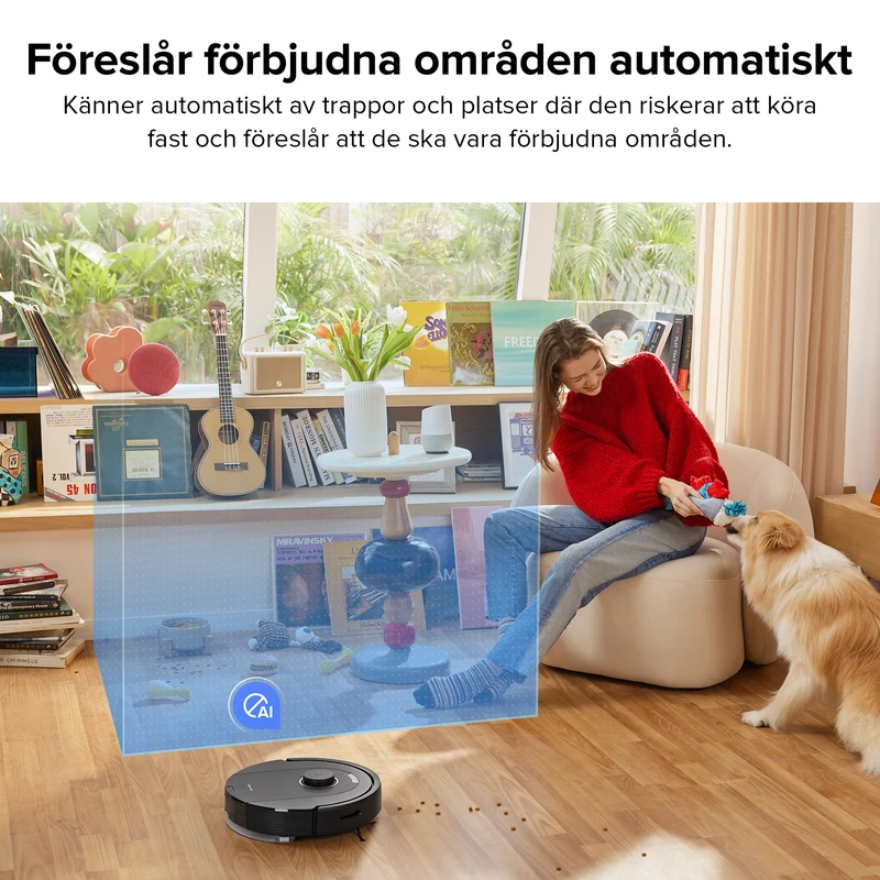 Roborock Q5 Pro+ robotdammsugare med mopp och självtömmande laddningsstation