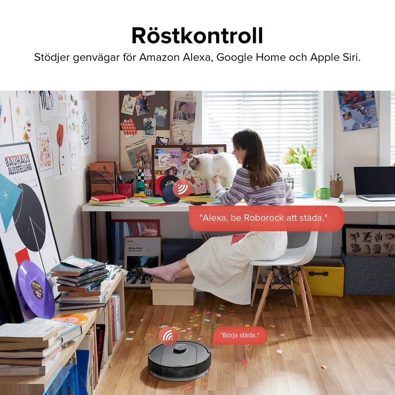 Roborock Q5 Pro+ robotdammsugare med mopp och självtömmande laddningsstation