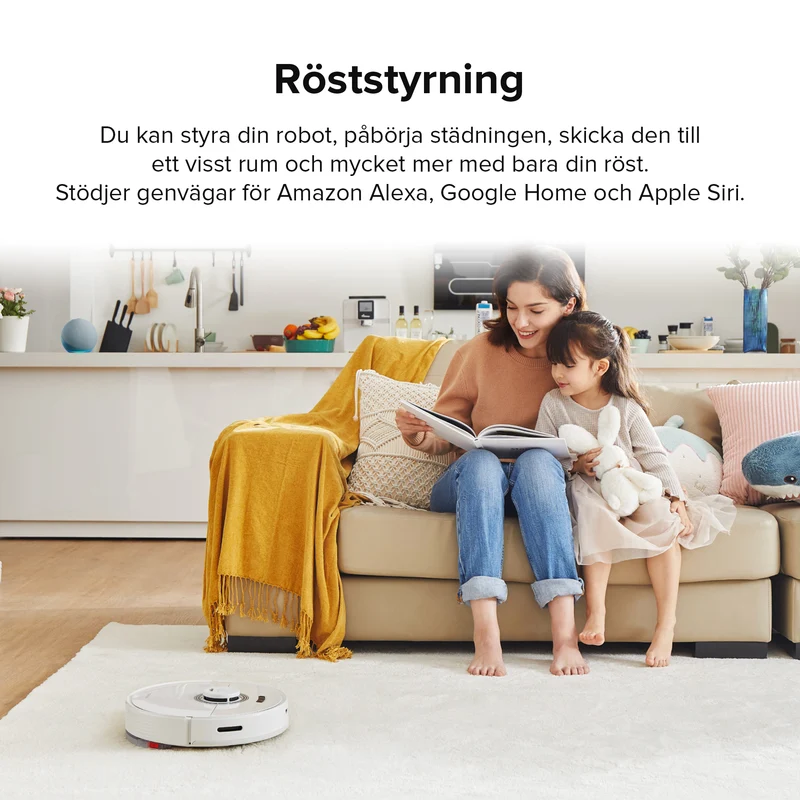 Roborock Q7 Max+ robotdammsugare med Auto-Empty Dock Pure