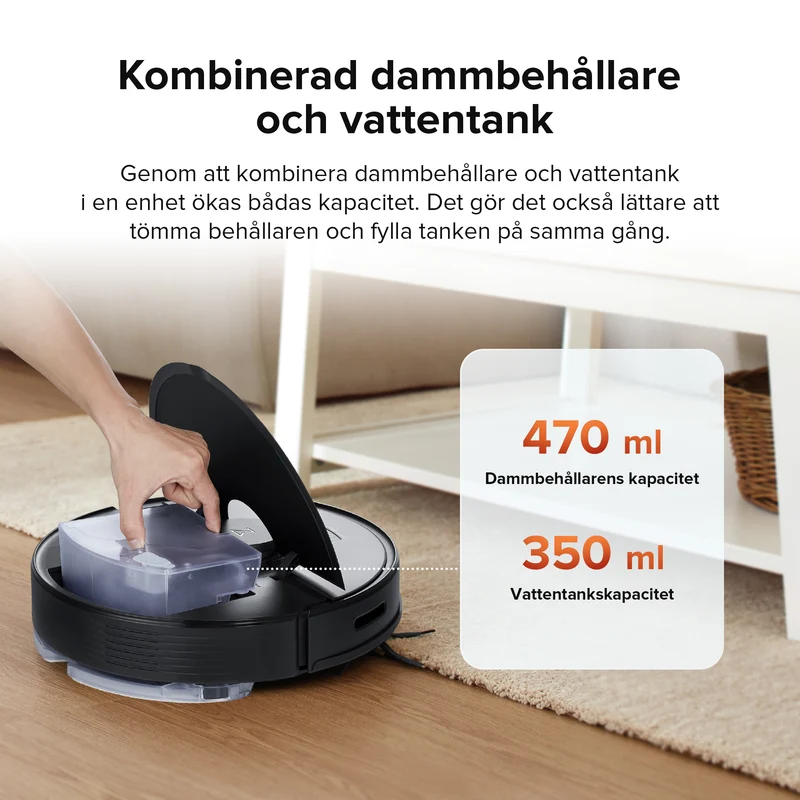 Roborock Q7 Max+ robotdammsugare med Auto-Empty Dock Pure