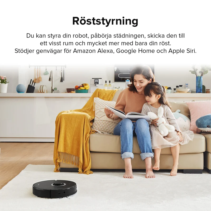 Roborock Q7 Max+ robotdammsugare med Auto-Empty Dock Pure