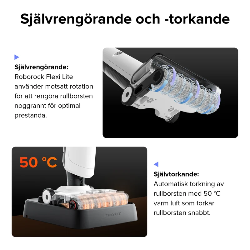 Roborock Flexi Lite Våt- och Torrdammsugare