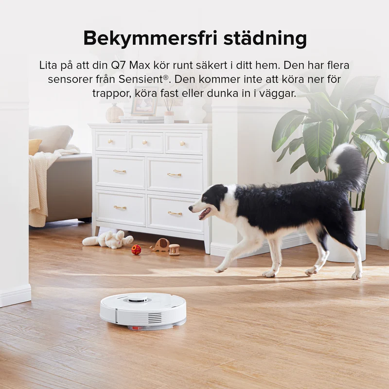 Roborock Q7 Max robotdammsugare och mopp med 4200 Pa sugkraft