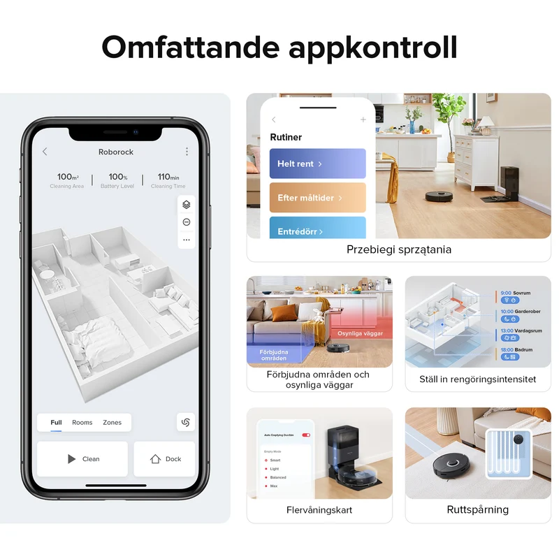 Roborock Q7 Max robotdammsugare och mopp med 4200 Pa sugkraft