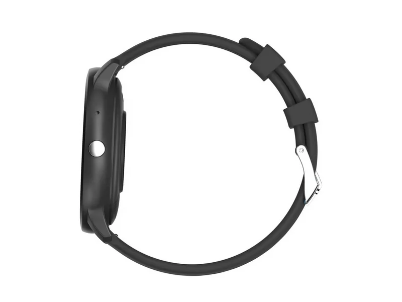 Smartklocka för herr & dam – Svart silikonarmband, Bluetooth & Samtalsfunktion