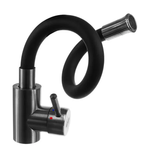 Köksblandare 360°, Pip och Vattenbesparande funktion – Svart/Silver