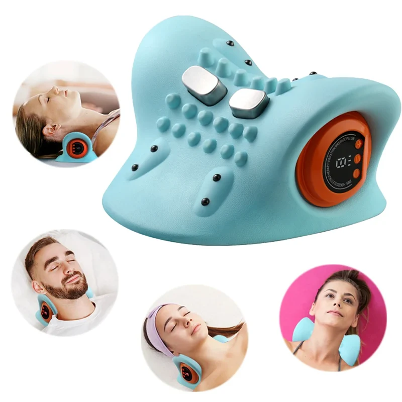 ThermaEase - Elektrisk Nackmassagekudde med Värme och EMS-teknologi