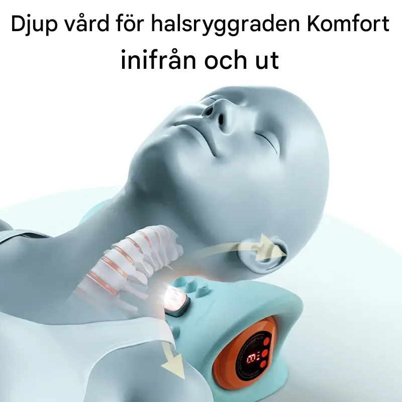 ThermaEase - Elektrisk Nackmassagekudde med Värme och EMS-teknologi