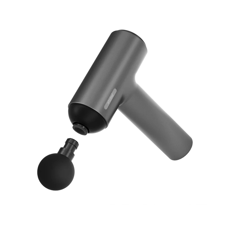 Muskelmassager med T-form, 5 vedhæftninger og 6 hastigheder, 6 timers batteri