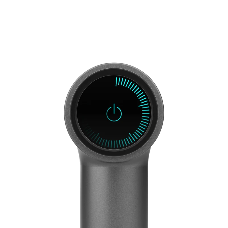 Muskelmassager med T-form, 5 vedhæftninger og 6 hastigheder, 6 timers batteri