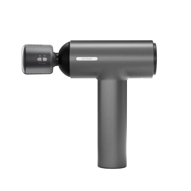 Muskelmassager med T-form, 5 vedhæftninger og 6 hastigheder, 6 timers batteri