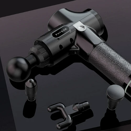 Massagepistol med 30 hastigheder, 5.000 slag pr. minut og op til 8 timers batteri