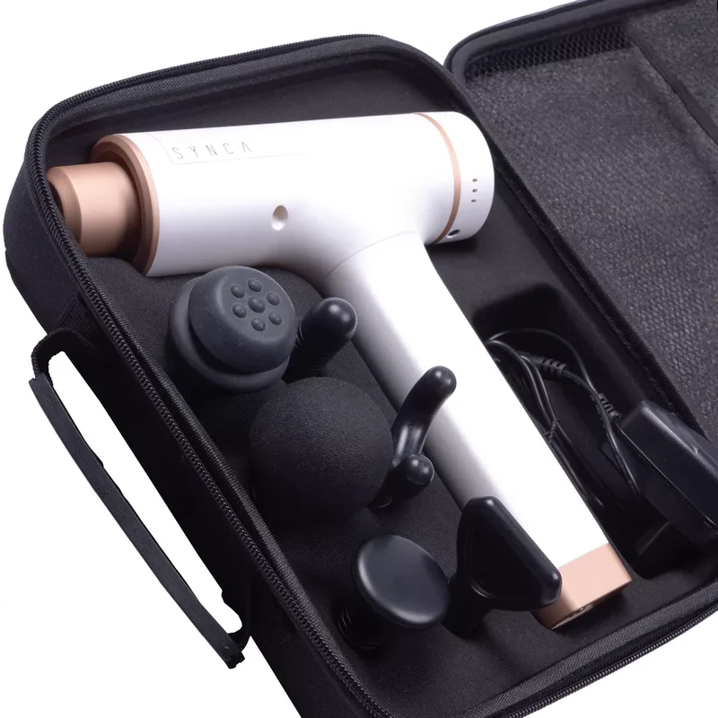 Massagepistol med 6 hastigheder og 6 massagehoveder