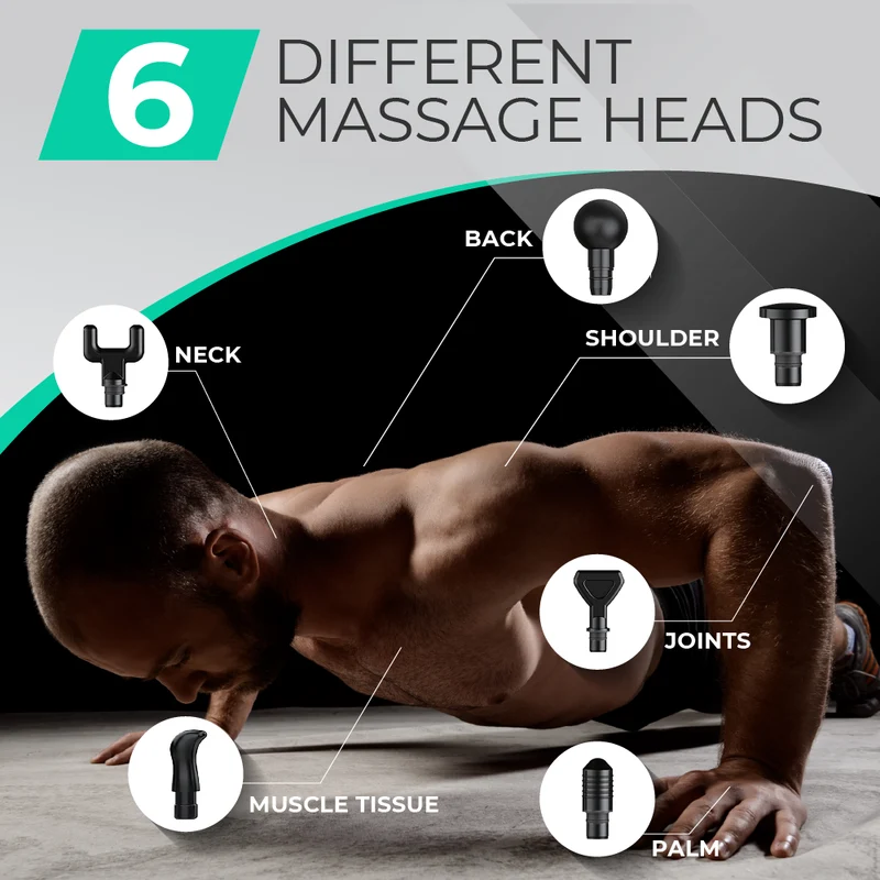 Massagepistol med 30 hastigheder til muskelgenopretning