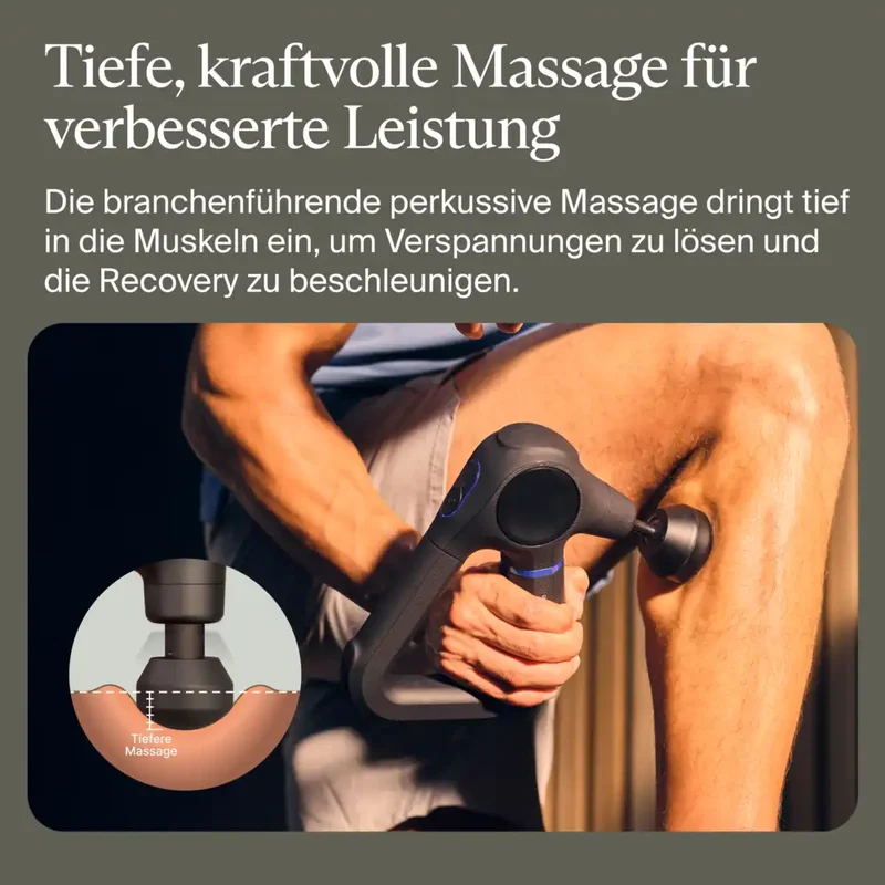 Massagepistol til dybdegående massage med 5 hastighedsindstillinger