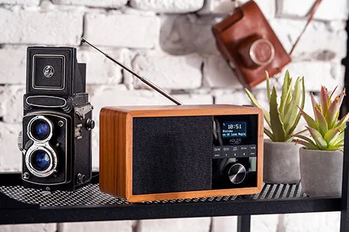 Trådlös radio med DAB+, Bluetooth och larm
