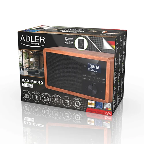 Trådlös radio med DAB+, Bluetooth och larm