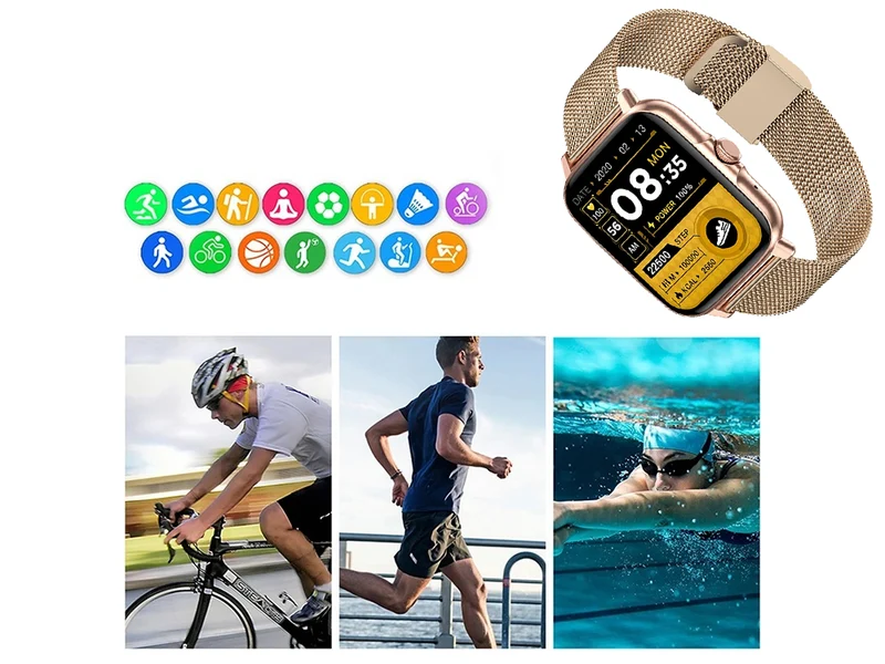 Smartklocka för kvinnor och män – Bluetooth-samtal och sport