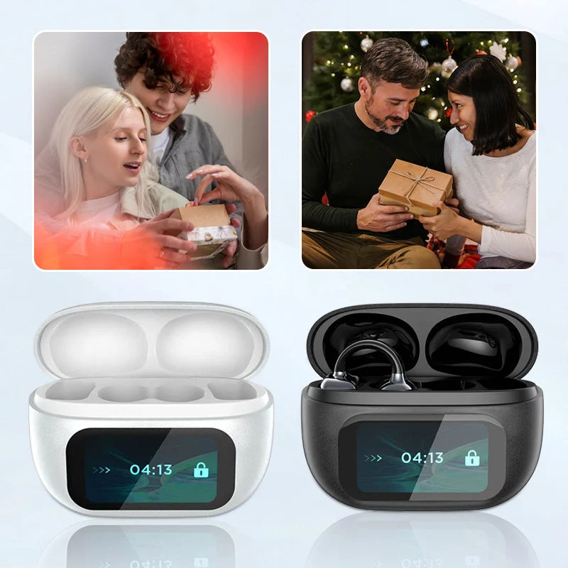 Oversættelses høretelefoner | Open-ear design med realtidsoversættelse & 4-8 timers batterilevetid til rejser og hverdag