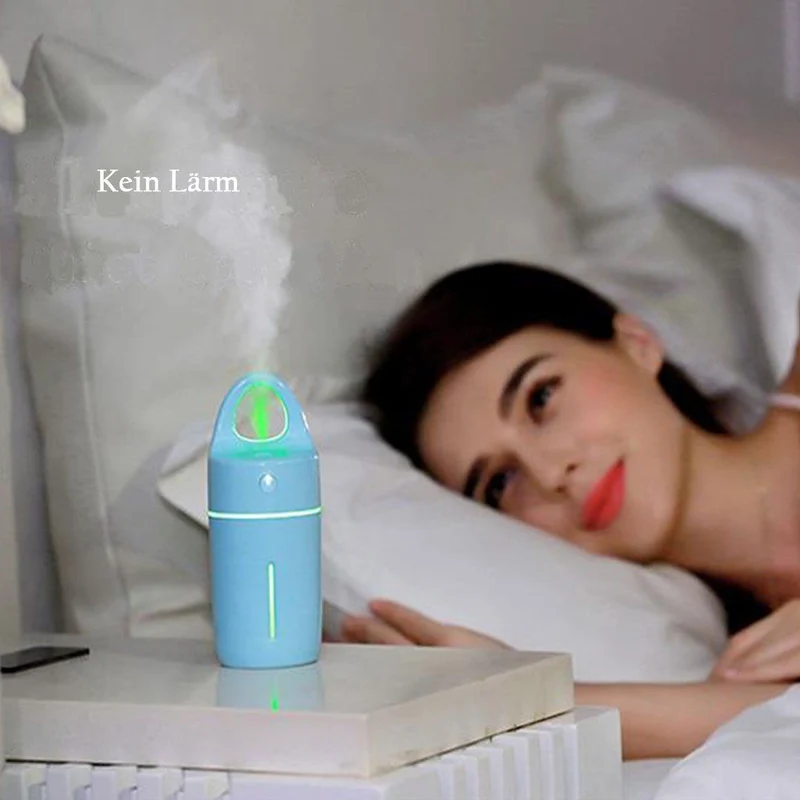 Kompakt Aroma-Diffusor med 175 ml Tank, USB-Luftfugter og LED-Natlampe