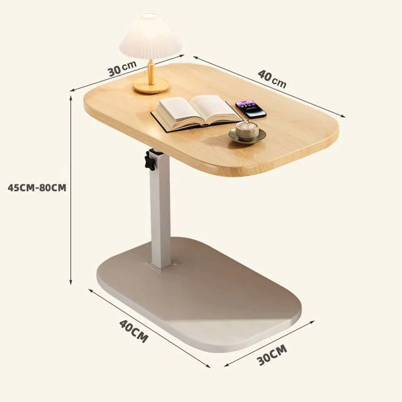 Højdejusterbart laptopskrivebord med hjul og 360° rotation | 45–80 cm | Max 30 kg