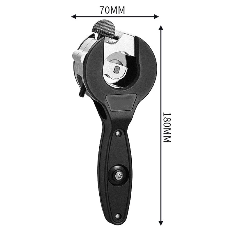 Rørskærer med justerbar størrelse og ratchetfunktion | præcise snit uden grat til PVC, kobber og aluminium | 6–23 mm / 8–29 mm