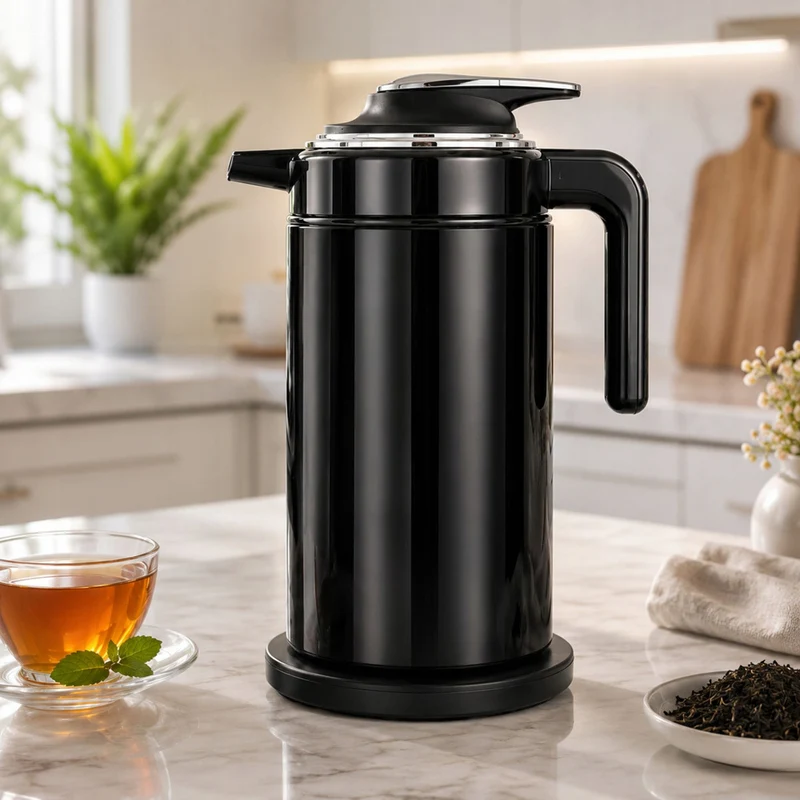 Stor Vattenkokare 3,5 Liter 1500W – Elektrisk Vattenkokare med Automatisk Avstängning – Svart