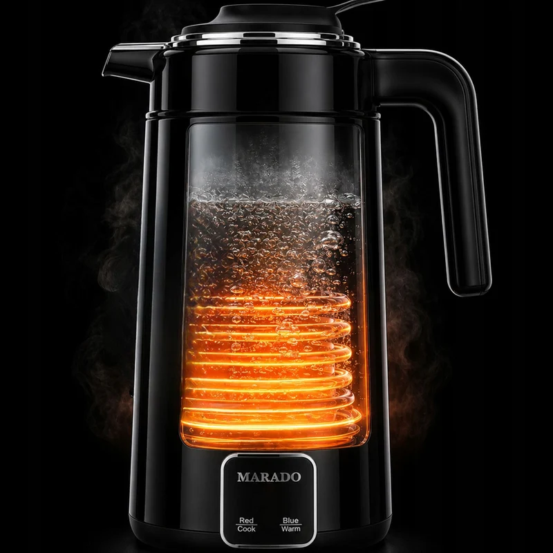Stor Vattenkokare 3,5 Liter 1500W – Elektrisk Vattenkokare med Automatisk Avstängning – Svart