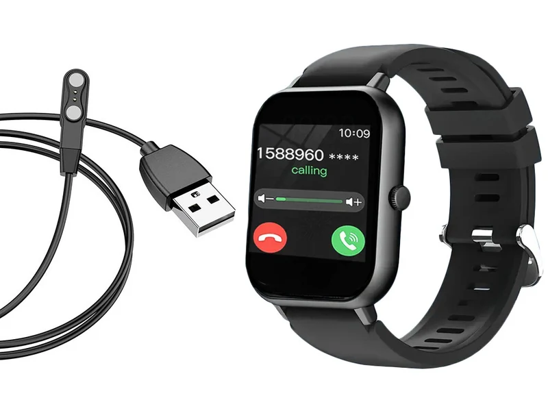 Smartwatch med Bluetooth-samtalefunktion – Sportsklocka för dam och herr med pulsmätare, SpO2 och 20 sportfunktioner