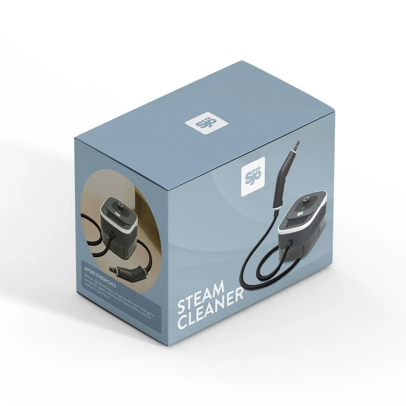 Sjö SteamCleaner Ångtvätt 1500W – 4 Bar med 1450 ml Vattentank och 8 Delar Tillbehör