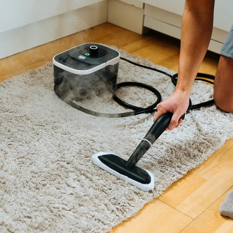 Sjö SteamCleaner Ångtvätt 1500W – 4 Bar med 1450 ml Vattentank och 8 Delar Tillbehör